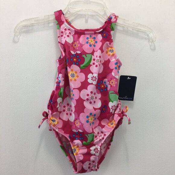 Nautica Kids Baby Girls Swimsuit NEW - Picture 1 of 3